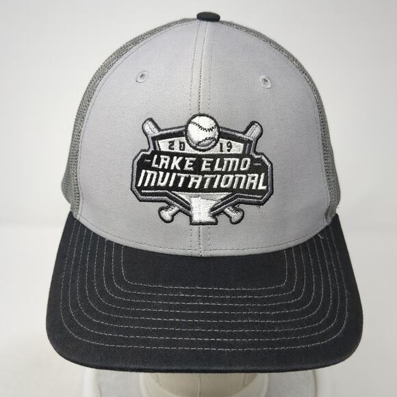 2019 Lake Elmo Invitational Champions Snapback Trucker Hat Gray OS Richardson - Picture 2 of 10